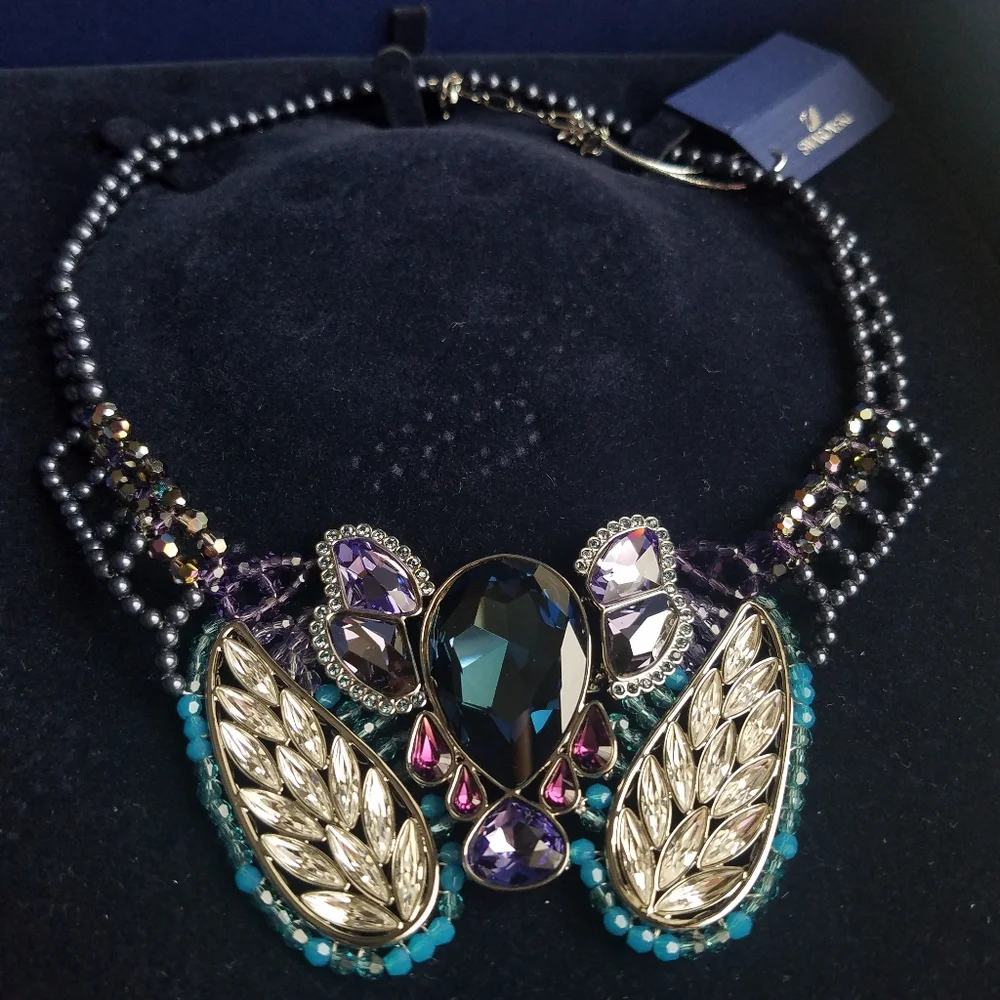 AUTHENTIC Swarovski Parade Large Statement Necklace NWT